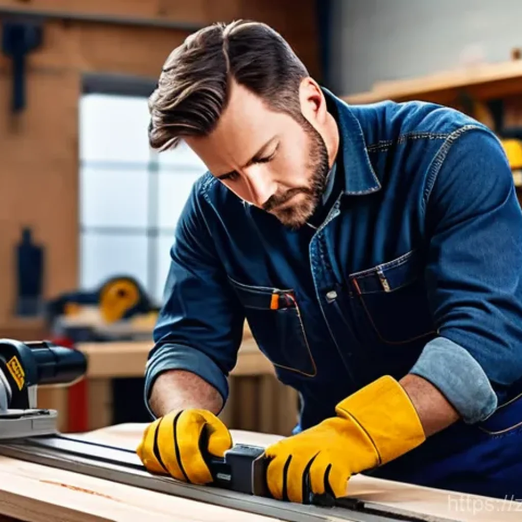 전문가용 전동공구 추천 - **Prompt 1: Cordless Efficiency in a Modern Workshop**
"A skilled male craftsman, approximately ...